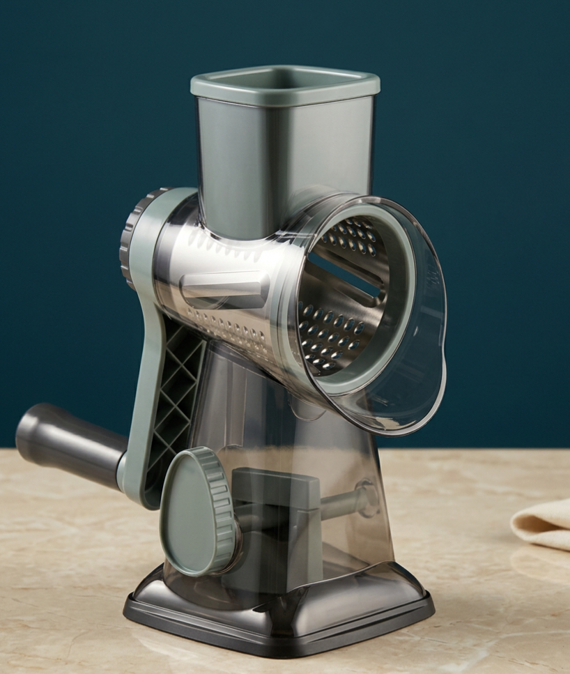 CUCINARO 3-in-1 Drehreibe & Gemüseschneider