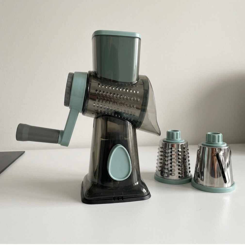 CUCINARO 3-in-1 Drehreibe & Gemüseschneider