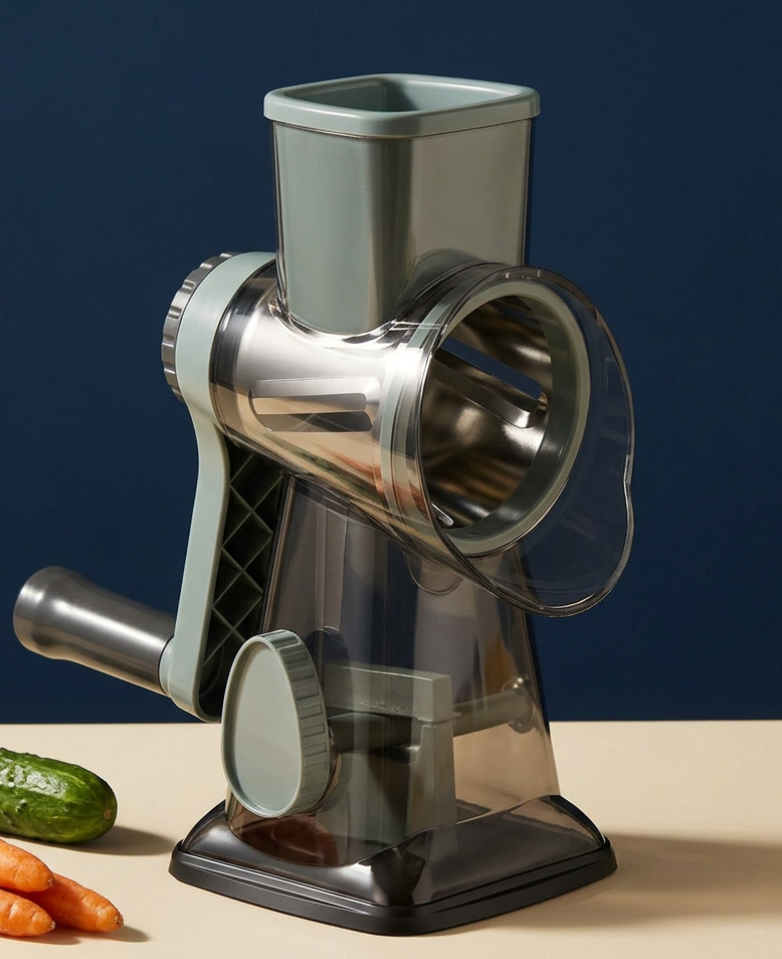 CUCINARO 3-in-1 Drehreibe & Gemüseschneider