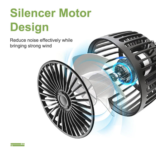 Autoventilator 360° °   3-geschwindigkeit Auto Sitz Zurück Lüfter USB Ladung Dual Kopf Fan Einstellbare Rotation Hals Kühler für Auto Hause zubehör