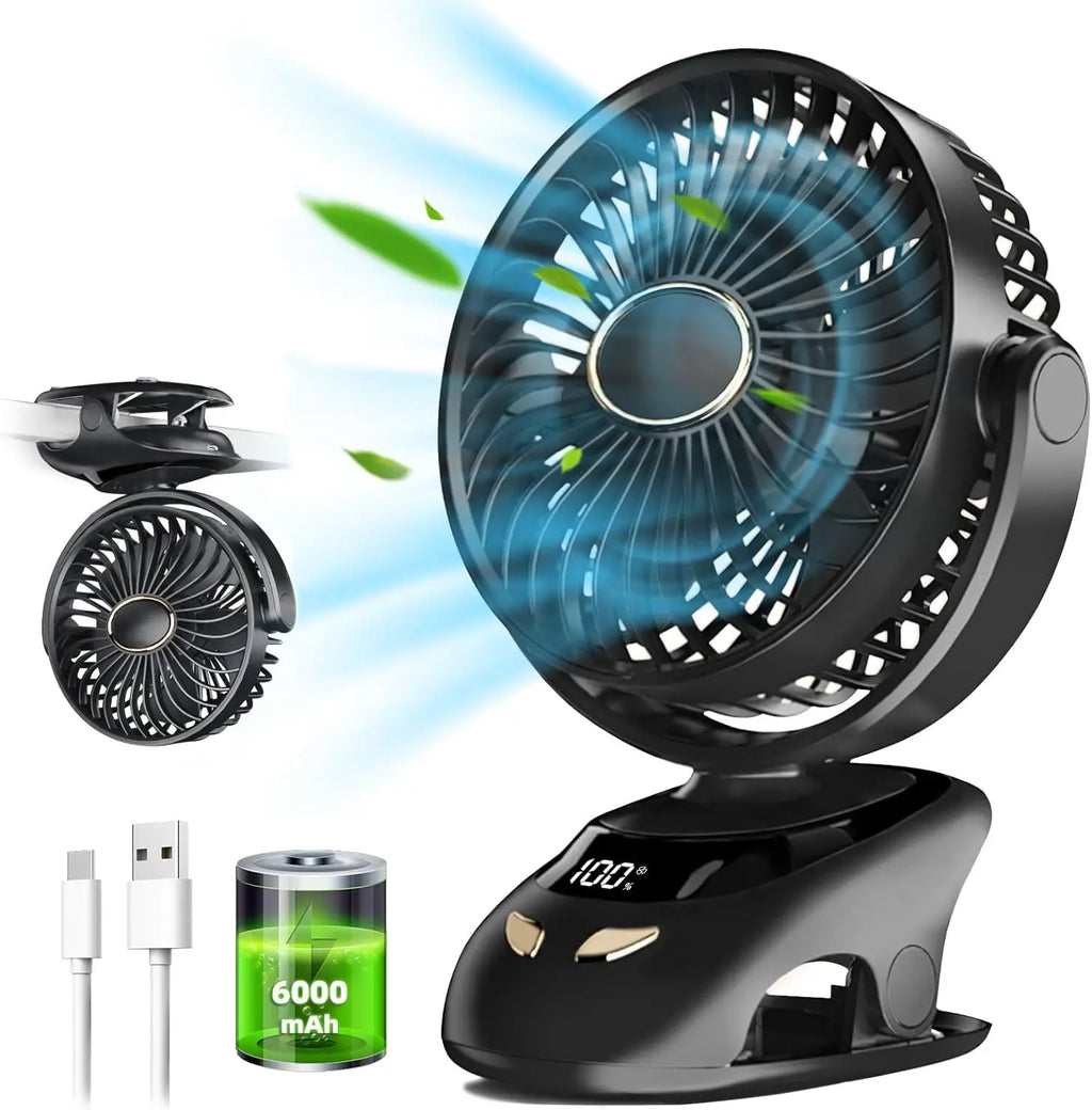 Kleiner Schreibtisch clip am Ventilator, tragbarer persönlicher USB-Clip-Lüfter für Home-Office-Reise bett Kinderwagen Camping Outdoor Golf wagen Fan